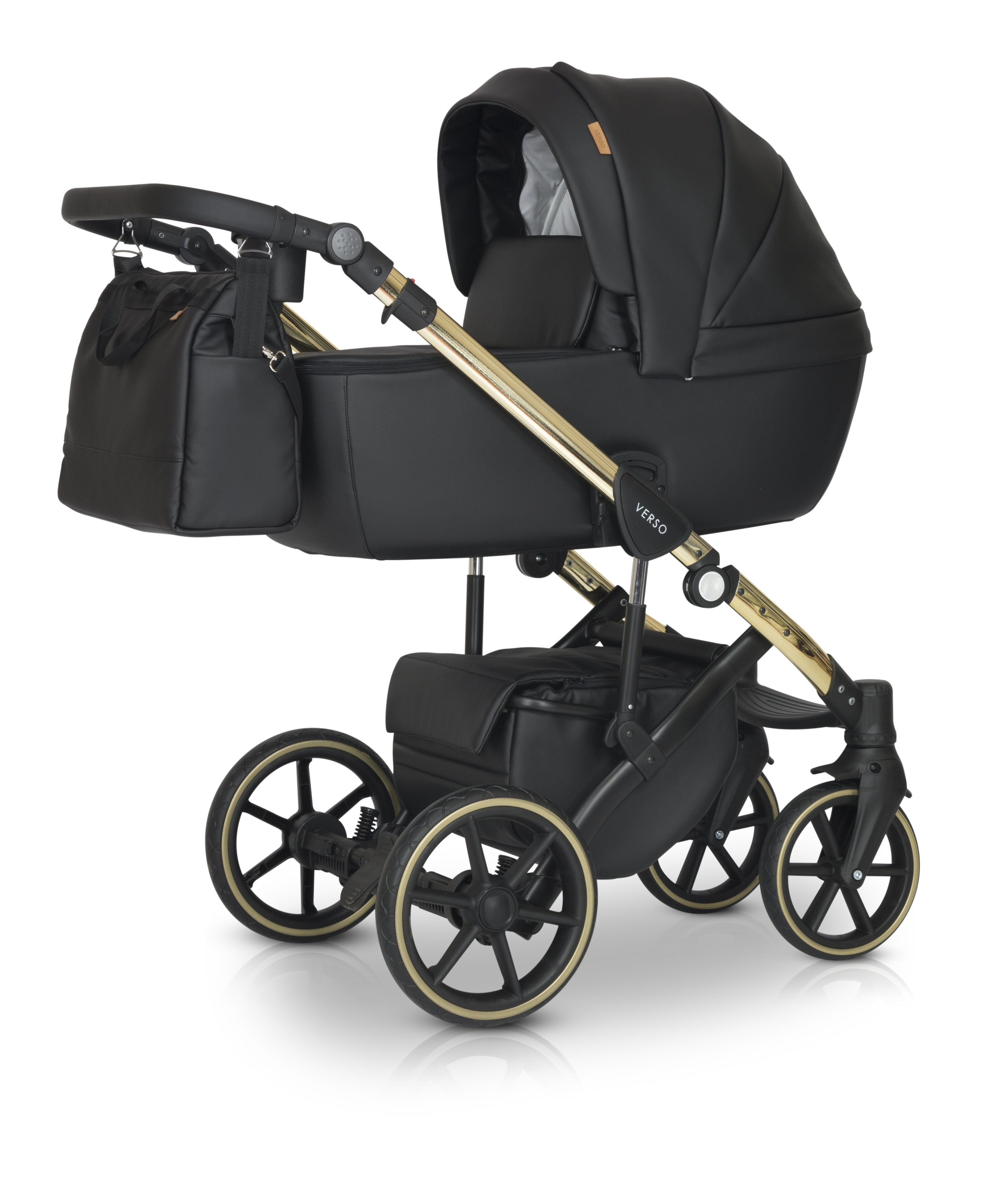 Black and gold pushchair on sale